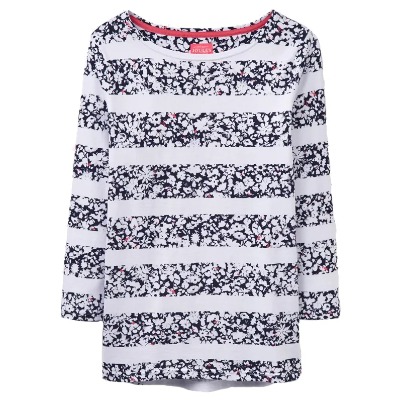 Joules Harbour Print Top - Mara Ditsy Stripe